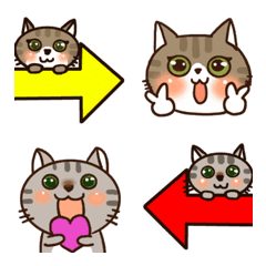 [LINE絵文字] 仲良しキャッツの絵文字の画像