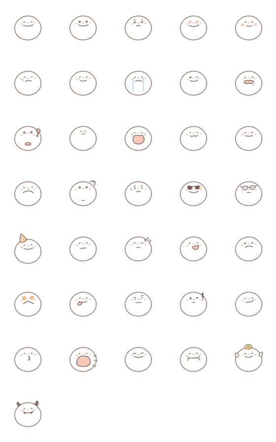 [LINE絵文字]mifa color emojiの画像一覧