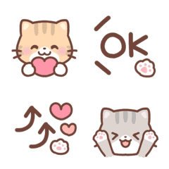 [LINE絵文字] のんびりネコちゃん♡絵文字8の画像