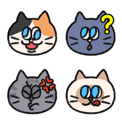 [LINE絵文字] Fickle blue-eyed CATs 2の画像