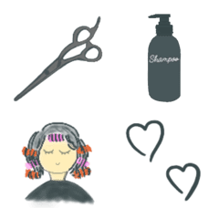 [LINE絵文字] 美容師さんのための絵文字⭐️職業シリーズの画像