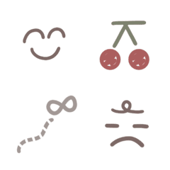 Line絵文字 シンプルなゆるい顔文字 40種類 1円 Line絵文字 シンプルなゆるい顔文字 40種類 1円