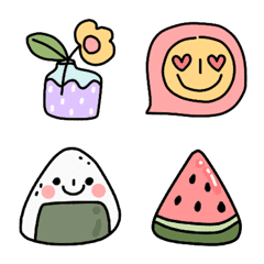 [LINE絵文字] Cute Emoji :)))の画像