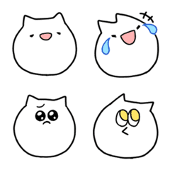 [LINE絵文字] 使いやすいねこの絵文字の画像