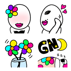 [LINE絵文字] 大人女子♡可愛いカラフルお花の絵文字♡2の画像