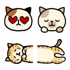 [LINE絵文字] もなかの日常ねこちゃん絵文字の画像