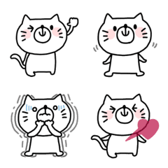 [LINE絵文字] ねこさん◎えもじ #2の画像