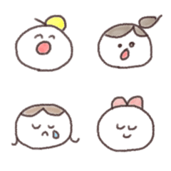 ひまわり作 ゆるい絵文字の絵文字メイン画像