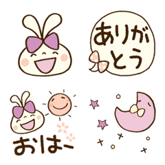 [LINE絵文字] うさぷるーん絵文字の画像