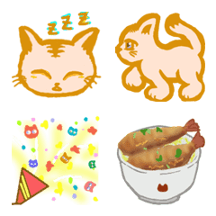 [LINE絵文字] 6等分の虹猫 Emoji(2)の画像