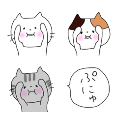 [LINE絵文字] 友達のねこの画像