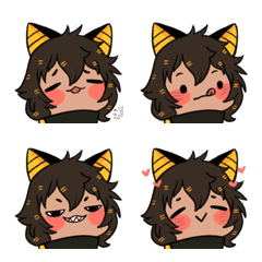 [LINE絵文字] Bastet-chan Emojiの画像