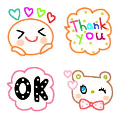 [LINE絵文字] (色んな絵文字セット101大人可愛いシンプルの画像