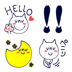 [LINE絵文字] vnvねこ♡の画像