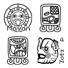 [LINE絵文字] マヤ文字（Mayan）の画像