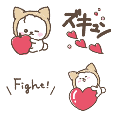 [LINE絵文字] ネコをかぶったビジョンフリーゼちゃん2の画像