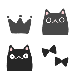 [LINE絵文字] 黒ねこさん2の画像