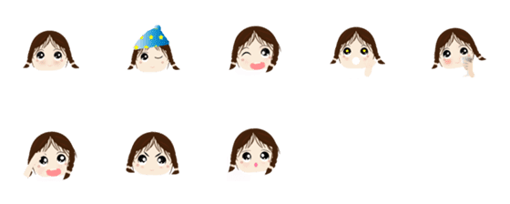 [LINE絵文字]Kai Sister daily Stickersの画像一覧