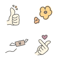 [LINE絵文字] 落書き絵文字【日常/シンプル】の画像