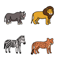 [LINE絵文字] 動物たちの絵文字スタンプの画像