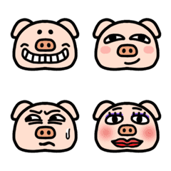 [LINE絵文字] Mr. Pig Emojiの画像