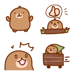 モグラさんの日常絵文字の絵文字メイン画像