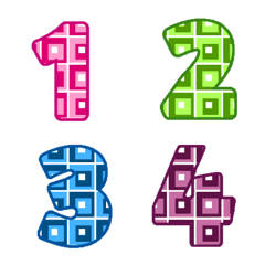 Classic number colorful table emojiの絵文字メイン画像