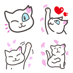 [LINE絵文字] 桜猫ちゃんの絵文字の画像