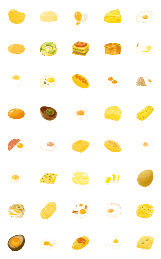 [LINE絵文字]EGG 365 VIの画像一覧