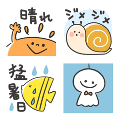 [LINE絵文字] 使える！お天気絵文字の画像