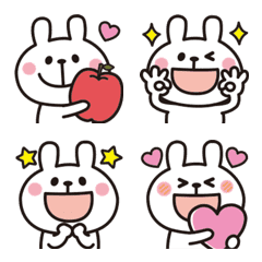 大人かわいい♡うさぎの絵文字 15の絵文字メイン画像