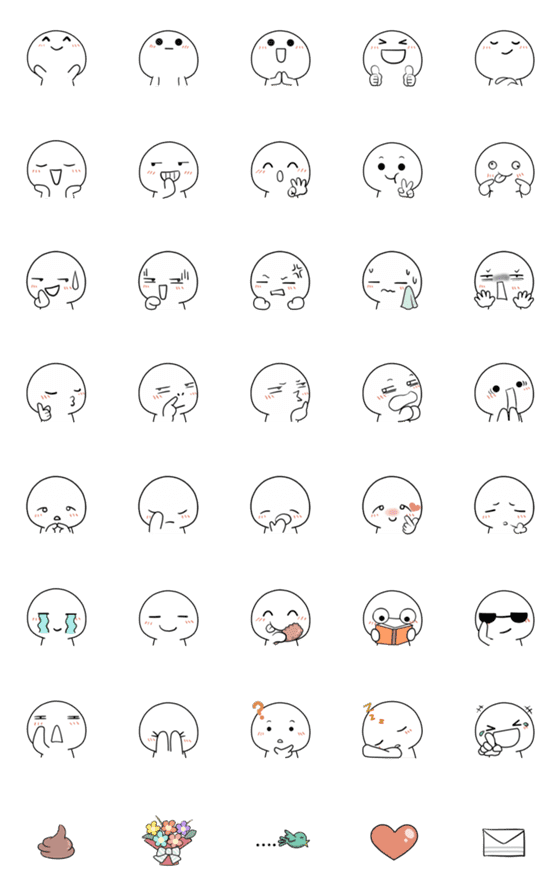 [LINE絵文字]Doodle hand draw emoji : more expressionの画像一覧
