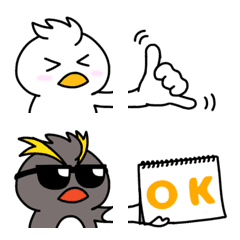 [LINE絵文字] つながる！ずんぐりバードの画像