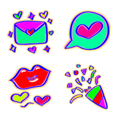 [LINE絵文字] Colorful Mood 4の画像