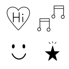 ♡ さりげないシンプル絵文字 ♡の絵文字メイン画像