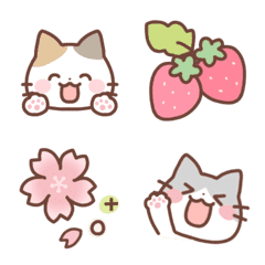 [LINE絵文字] 春♡ねこ絵文字の画像