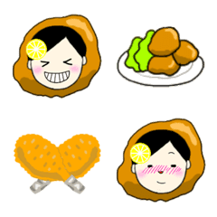 [LINE絵文字] Karaage girl emojiの画像