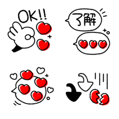 [LINE絵文字] 大人POP♡ビビットカラー4の画像