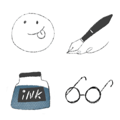 [LINE絵文字] simple emoji light colorの画像