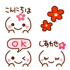 [LINE絵文字] 毎日使いたい♪かわいい顔文字♪の画像