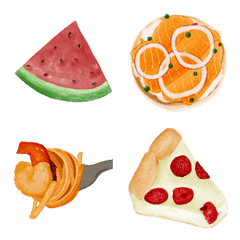 [LINE絵文字] yummy yummy food/dessertの画像