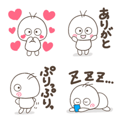 [LINE絵文字] しろぼ【スタンプにもどうぞ！】の画像