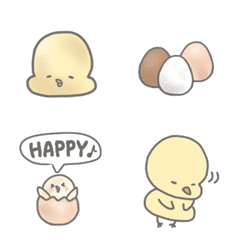 ひよこさんの日常絵文字の絵文字メイン画像