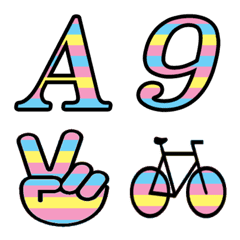 Color font and English numbers 1の絵文字メイン画像