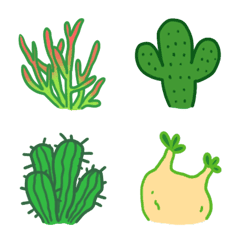 [LINE絵文字] レアかも♪珍奇植物＆吹き出し⭐️の画像