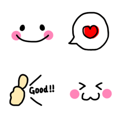 シンプル可愛い絵文字♡の絵文字メイン画像