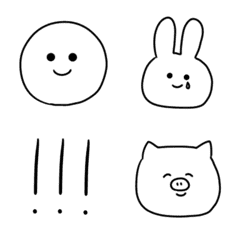 [LINE絵文字] ゆるい絵文字詰め込み。の画像