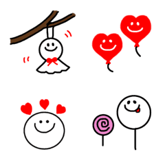 [LINE絵文字] ハート♡赤にこちゃん2の画像
