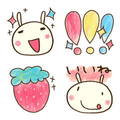 [LINE絵文字] どちウサ絵文字2の画像
