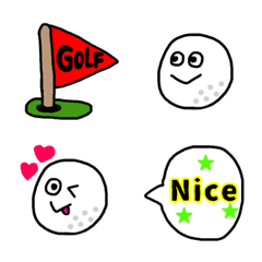 [LINE絵文字] ゴルフに使える絵文字2の画像